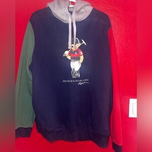 Ralph Lauren Multicolor Polo Bear Hoodie. Market valued at $190